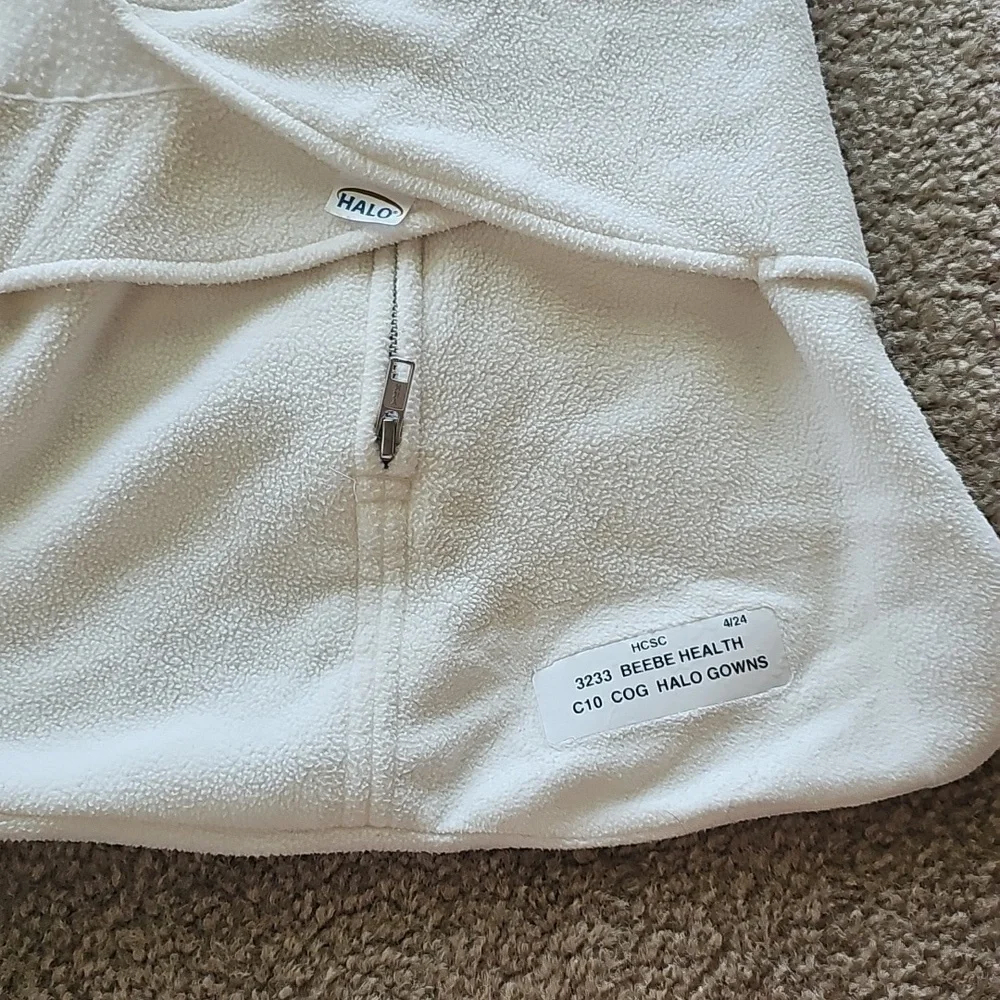 Halo Micro Fleece Swaddle Sleep Sack Newborn 0-3M Cream